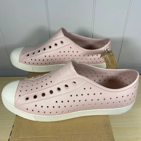 NEW IN BOX Native Jefferson Sugarlite Mens 11 Chameleon Pink Bone White Shoes - Picture 8 of 11